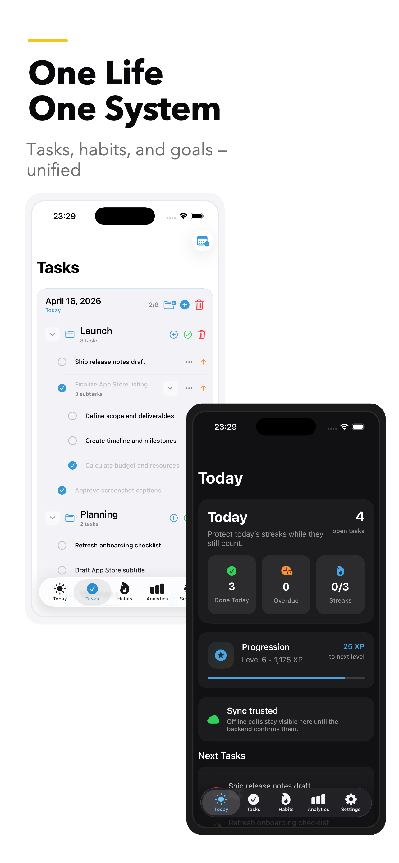 LifeManager iphone screenshot 1